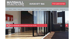 Desktop Screenshot of marshalldoubleglazing.co.uk