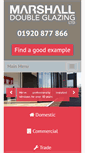 Mobile Screenshot of marshalldoubleglazing.co.uk